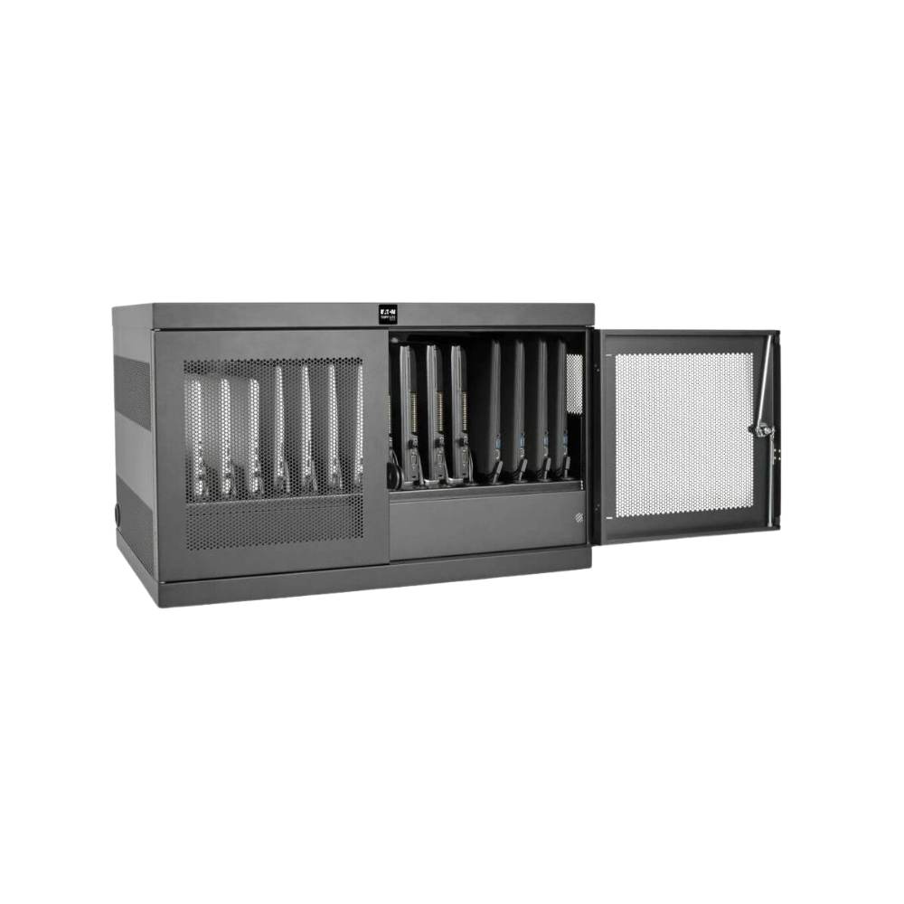 Eaton Tripp Lite 16-Device AC Charging Station – For Laptops & Chromebooks, Wall/Floor/Desktop Mountable 10 ft. Cord, Black