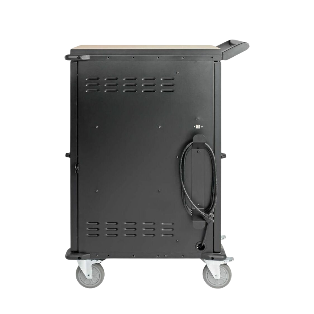 Eaton Tripp Lite Series 27-Device AC Charging Cart – Laptops & Chromebooks -120V – 10 ft. Cord – Black