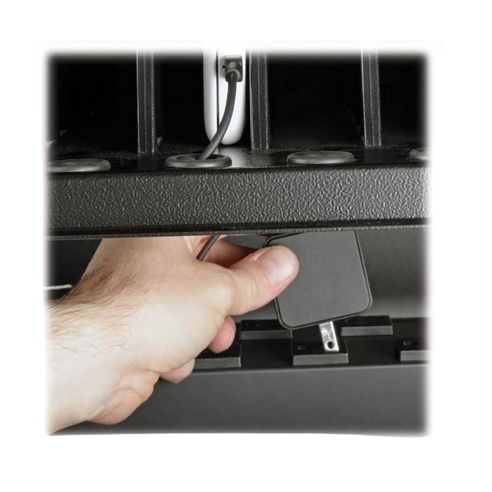 Eaton Tripp Lite 32-Device AC Charging Cart – For Laptops & Chromebooks, Wall-Mount Option, Black