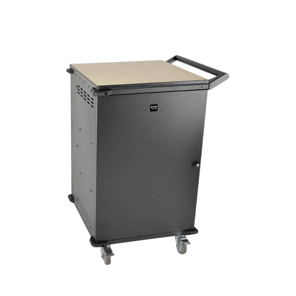 Eaton Tripp Lite 36-Device AC Charging Cart – Laptops & Chromebooks – 15" Max Size – Black