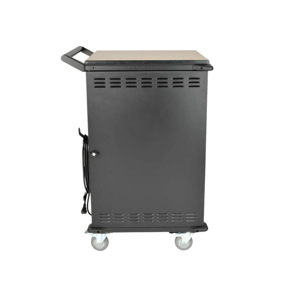 Eaton Tripp Lite 36-Device AC Charging Cart – Laptops & Chromebooks – 15" Max Size – Black