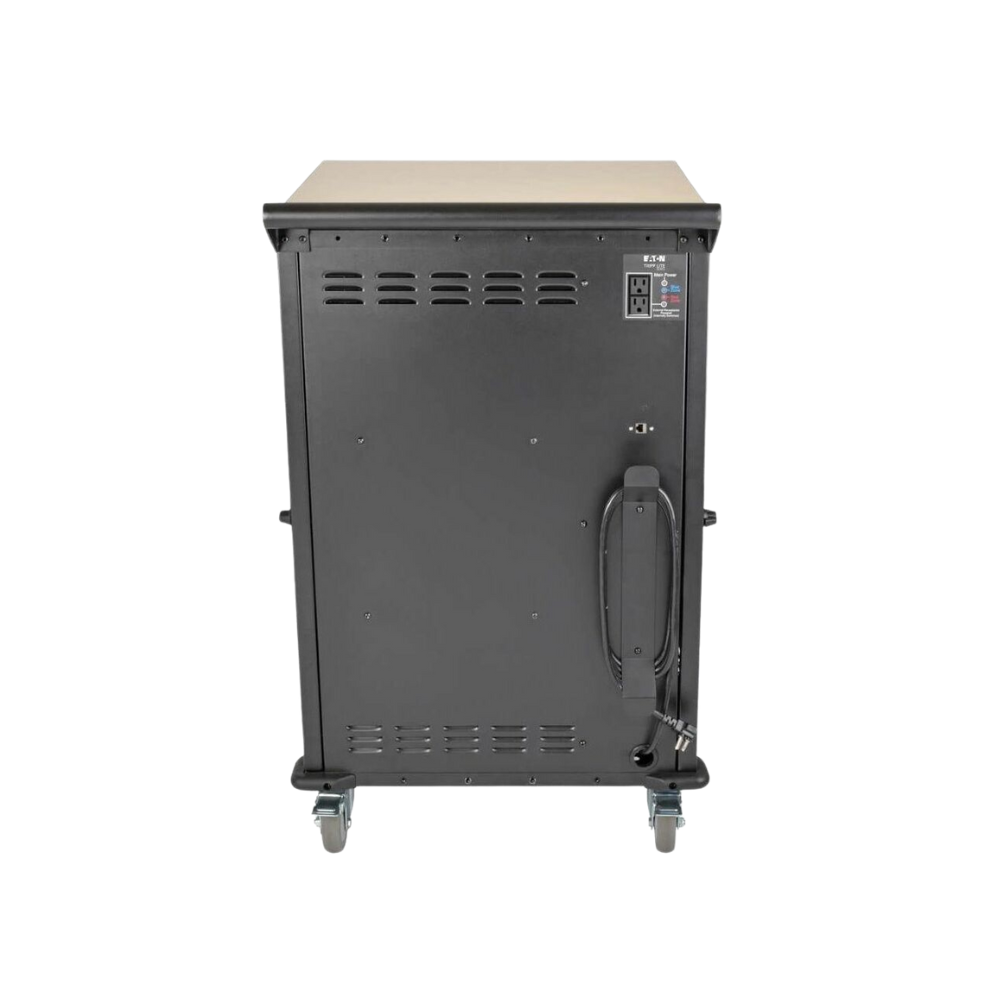 Eaton Tripp Lite 36-Device AC Charging Cart – Laptops & Chromebooks – 15" Max Size – Black