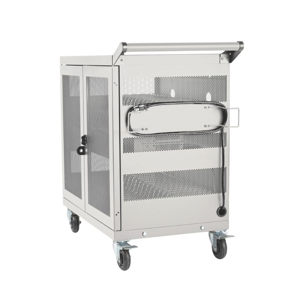 Eaton Tripp Lite 32-Device USB Charging Cart – For iPad, Android, Surface & Tablets, Wall-Mountable, White