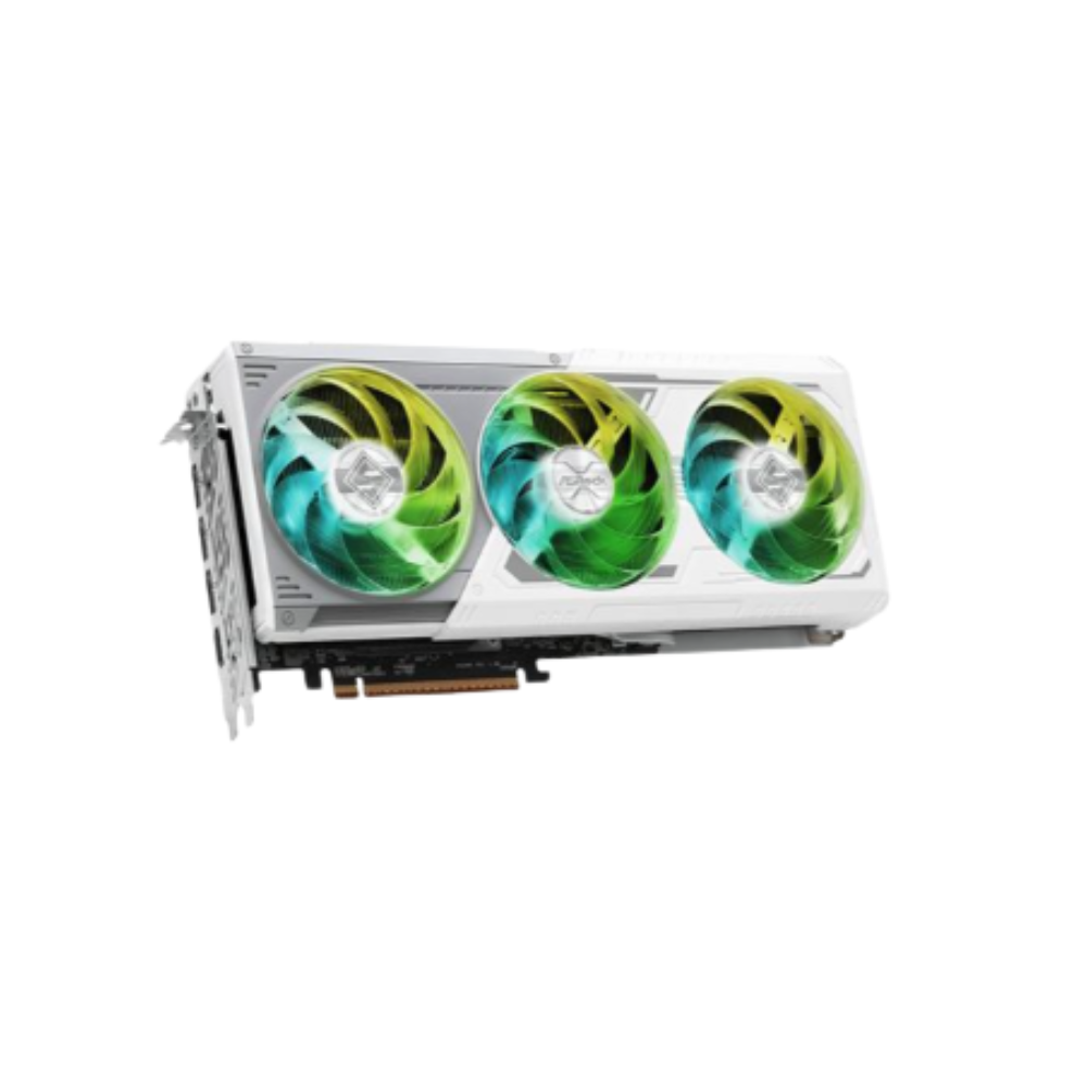ASRock AMD Radeon RX 9070 XT Steel Legend Triple Fan 16GB GDDR6 PCIe 5.0 Graphics Card - White