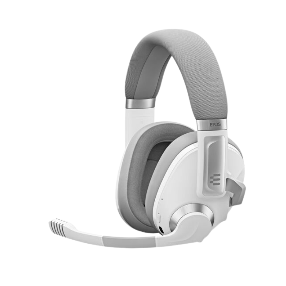 EPOS H3PRO Hybrid Wireless Gaming Headset - Stereo - Wired/Wireless - Bluetooth - USB Type-A & 3.5mm - Noise Cancelling - Ghost White