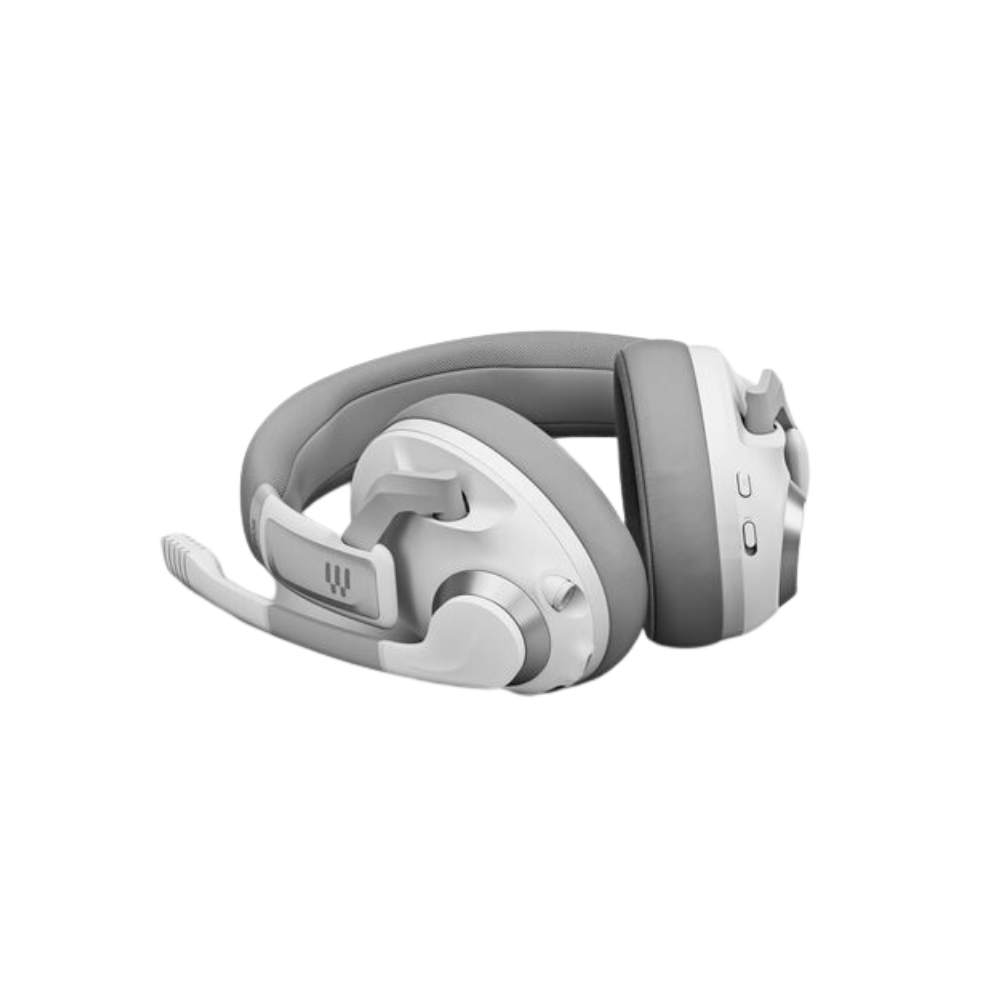 EPOS H3PRO Hybrid Wireless Gaming Headset - Stereo - Wired/Wireless - Bluetooth - USB Type-A & 3.5mm - Noise Cancelling - Ghost White
