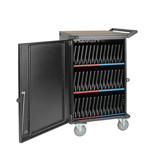 Eaton Tripp Lite 45-Device AC Mobile Charging Cart – For Laptops & Chromebooks, 120V, 10 ft. Cord, Black