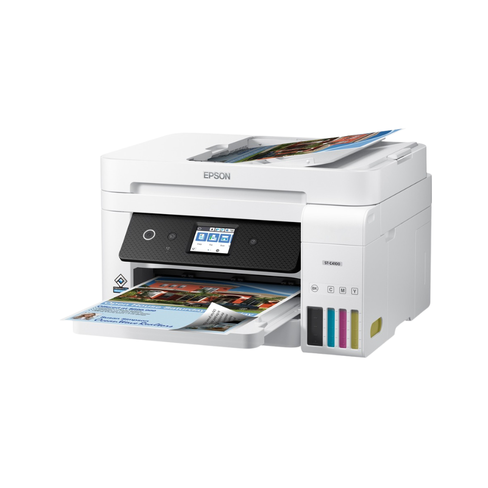 Epson WorkForce ST-C4100 Wireless Color Supertank MFP – 4800 x 1200 dpi, Auto Duplex