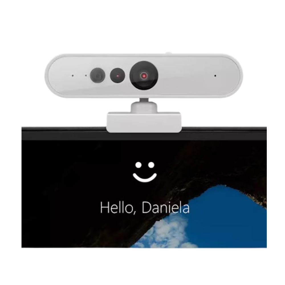 Lenovo 510 Webcam – USB 2.0 – 1080P FHD – 360° Pan/Tilt – Dual Mics – Privacy Shutter – Windows Hello – For PC & Notebook