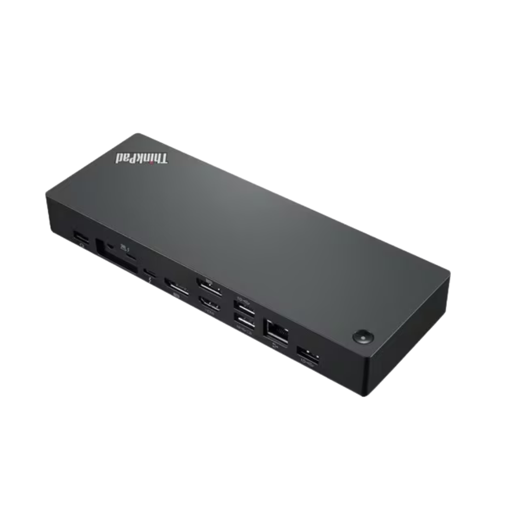 Lenovo USB-C Dual Display Travel Dock (No Adapter) – 100W PD – Dual 4K – USB-C/A – HDMI – DP – RJ-45 – Windows