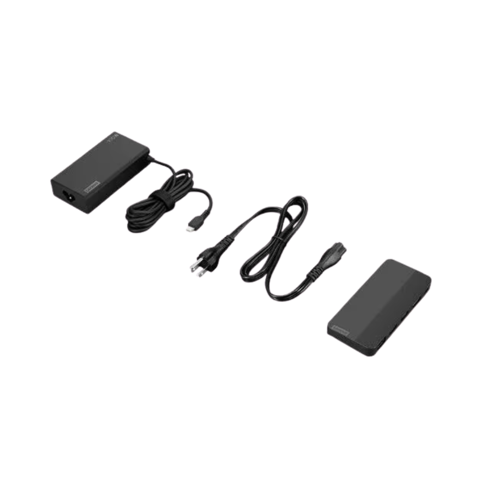 Lenovo USB-C Dual Display Travel Dock – 135W PD – Dual 4K – USB-C/A – HDMI – DP – RJ-45 – Windows