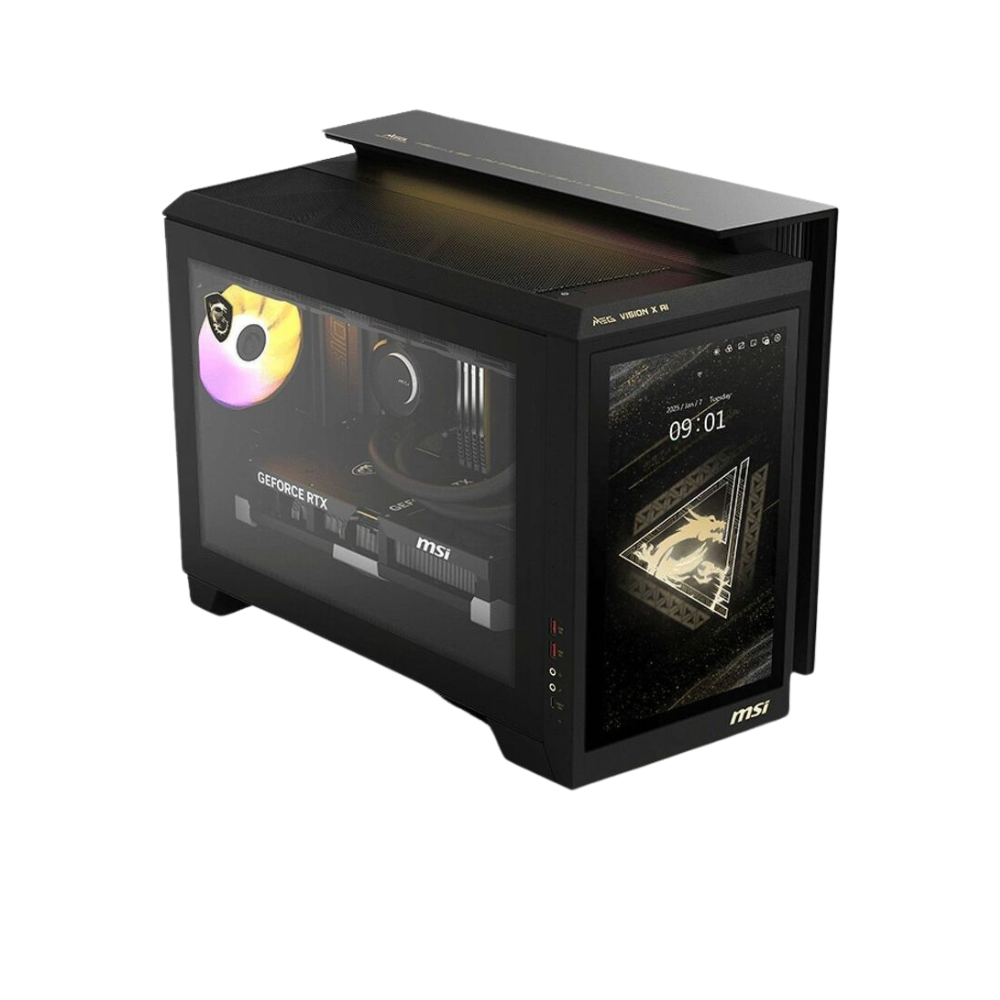 MSI MEG Vision X AI Gaming PC - Intel Ultra 9 285K - NVIDIA RTX 5090 - Mid-Tower Chassis - Black