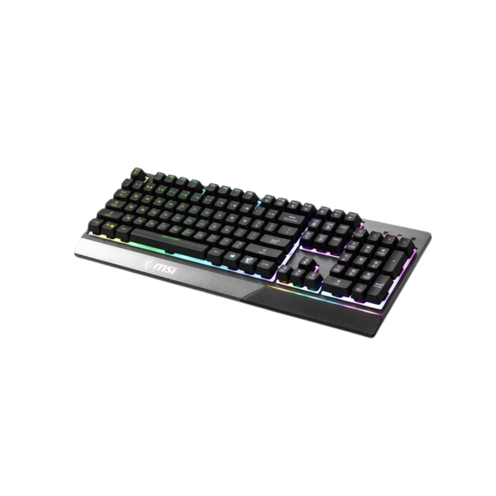 MSI VIGOR GK30 Gaming Keyboard - Cable Connectivity - USB 2.0 Interface - 104 Keys - Windows - Plunger Keyswitch - Black