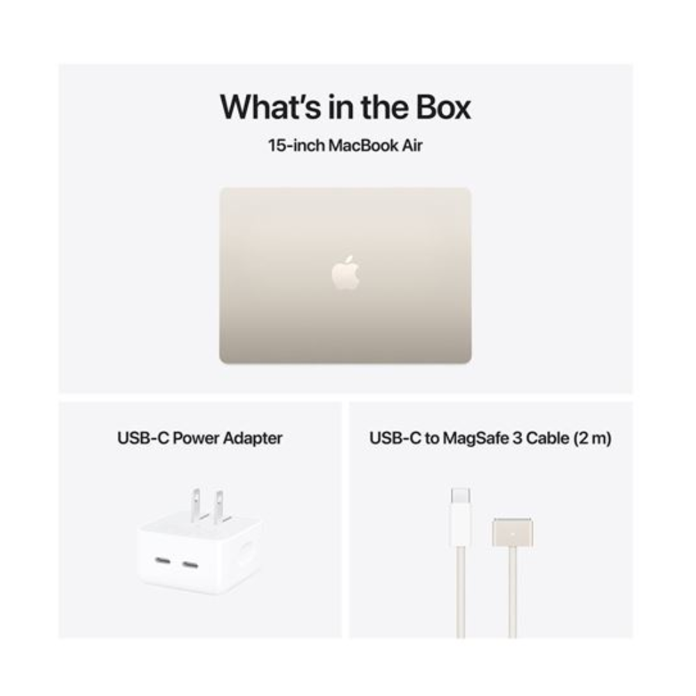 MacBook Air 15" (Early 2025) - M4 10-Core CPU