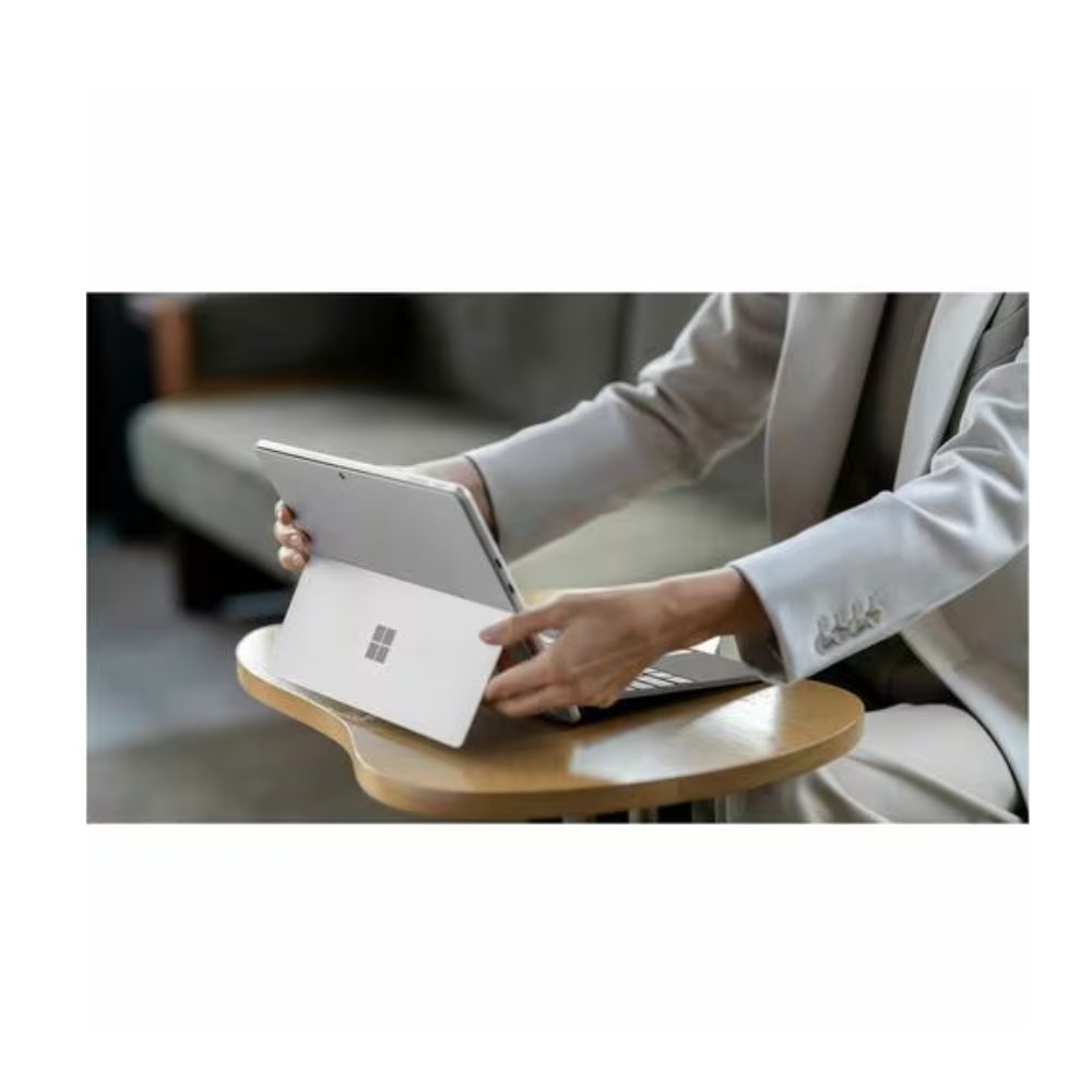 Microsoft Surface Pro Keyboard/Cover Case – Platinum – Alcantara – Compatible with Surface Pro 10, Pro 9, Pro 8, and Pro X Tablets