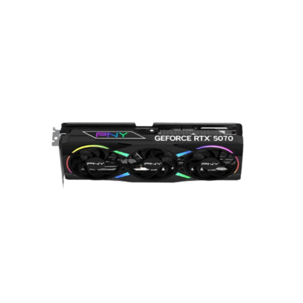 PNY NVIDIA GeForce RTX 5070 ARGB EPIC-X Overclocked Triple Fan 12GB GDDR7 PCIe 5.0 Graphics Card