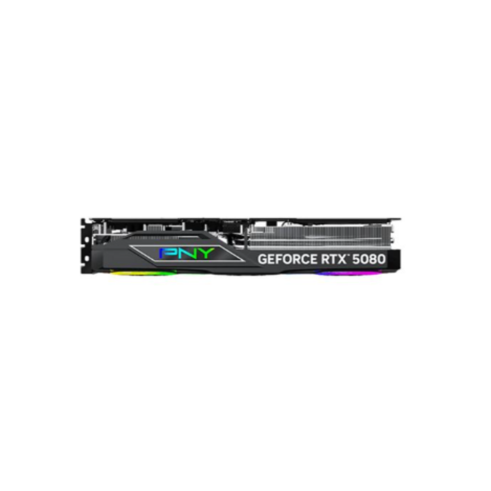 PNY NVIDIA GeForce RTX 5080 EPIC-X RGB Overclocked Triple Fan 16GB GDDR7 PCIe 5.0 Graphics Card