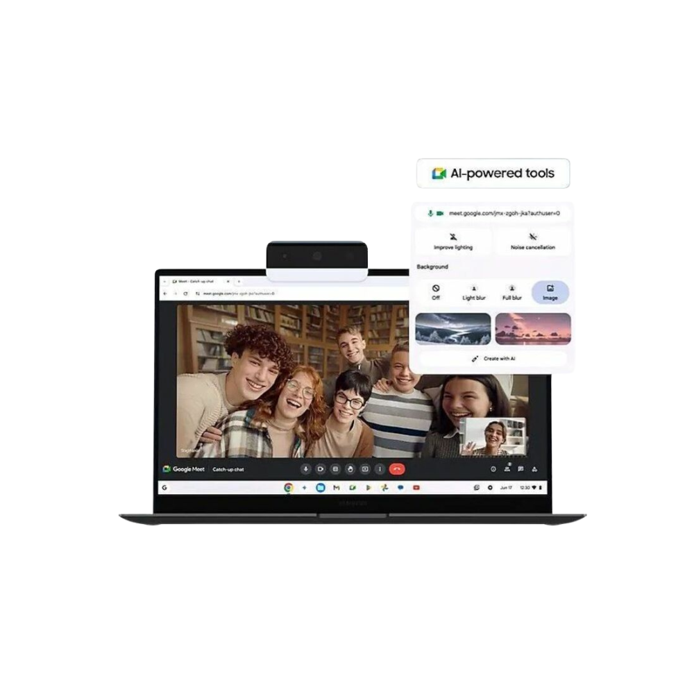 Samsung Chromebook Plus 15.6" FHD Laptop – Intel Core 3 – Neptune Blue