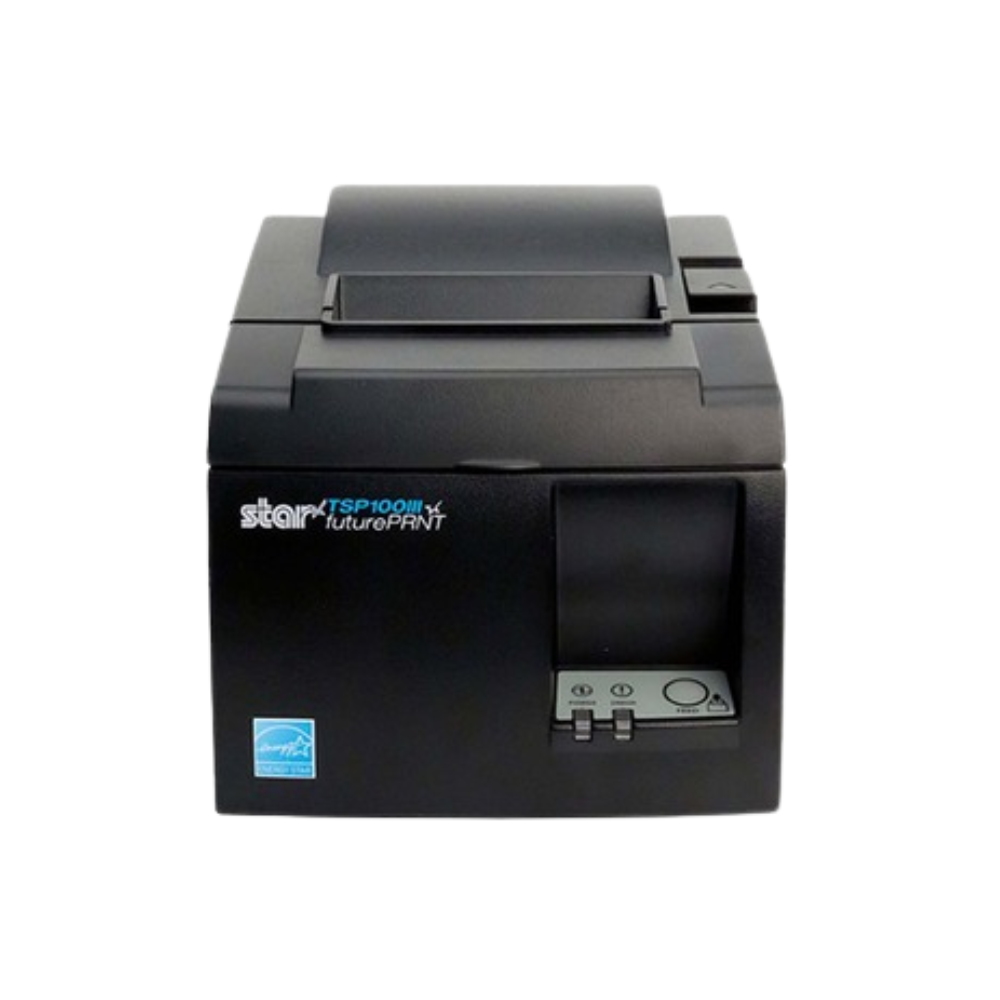 Star Micronics TSP143IIIU USB Thermal Receipt Printer – 250mm/sec, Lightning Charging, Auto Cutter, Drop-In Loading, Gray