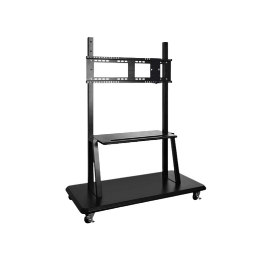 ViewSonic VB-STND-001 Mobile TV Cart for 55"–86" Displays – Supports up to 265 lbs – VESA 400x200 to 900x600 – Tray & Locking Wheels