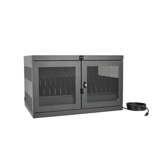 Eaton Tripp Lite 16-Device AC Charging Station – For Laptops & Chromebooks, Wall/Floor/Desktop Mountable 10 ft. Cord, Black