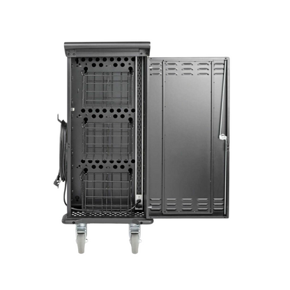 Eaton Tripp Lite Series 27-Device AC Charging Cart – Laptops & Chromebooks -120V – 10 ft. Cord – Black