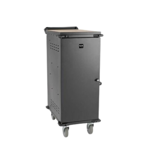 Eaton Tripp Lite Series 27-Device AC Charging Cart – Laptops & Chromebooks -120V – 10 ft. Cord – Black