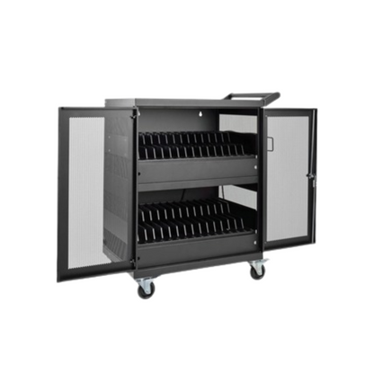 Eaton Tripp Lite 32-Device AC Charging Cart – For Laptops & Chromebooks, Wall-Mount Option, Black
