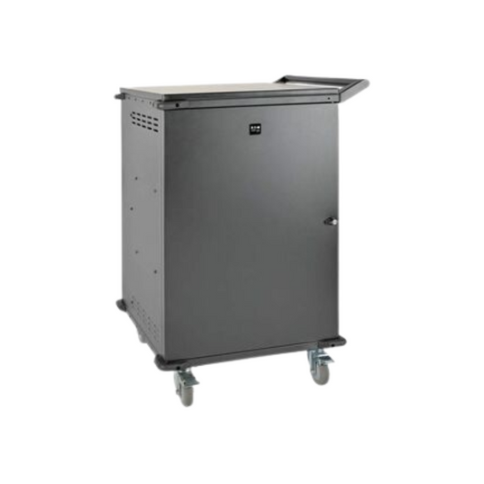 Eaton Tripp Lite 42-Device AC Charging Cart – For Laptops & Chromebooks, 120V, 3-Shelf Steel Cabinet, 10 ft. Power Cord, Black