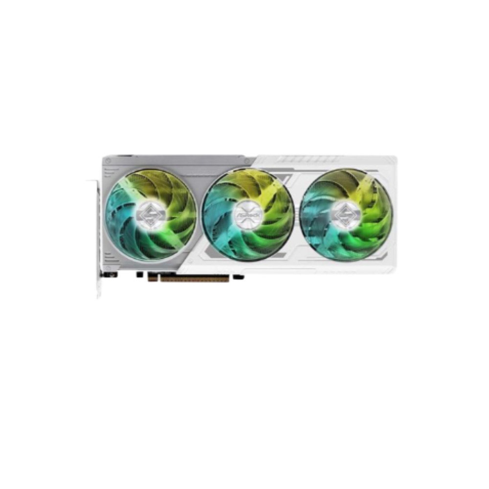 ASRock AMD Radeon RX 9070 XT Steel Legend Triple Fan 16GB GDDR6 PCIe 5.0 Graphics Card - White