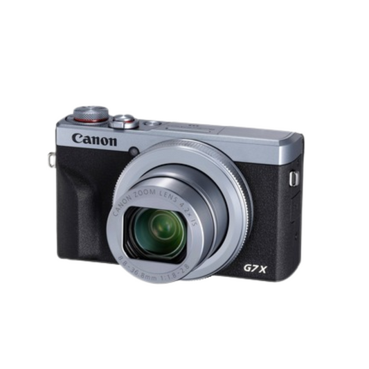 Canon PowerShot G7 X Mark III 20.1MP Touchscreen LCD Compact Camera – Silver