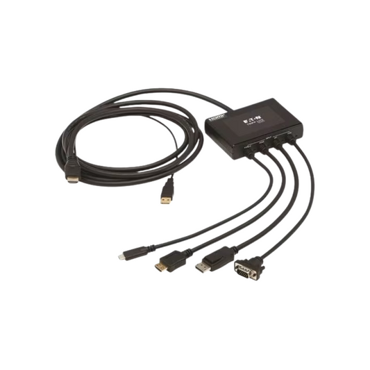 Eaton Tripp Lite 4-Port 4K Presentation Adapter – HDMI/DP/USB-C/VGA to HDMI, TAA Compliant