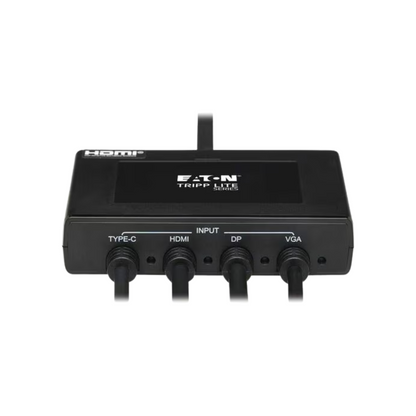 Eaton Tripp Lite 4-Port 4K Presentation Adapter – HDMI/DP/USB-C/VGA to HDMI, TAA Compliant