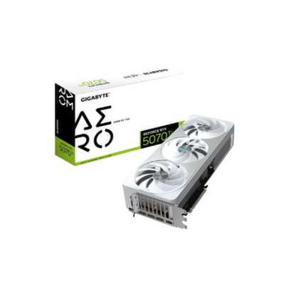 Gigabyte NVIDIA GeForce RTX 5070 Ti AERO Overclocked Triple Fan 16GB GDDR7 PCIe 5.0 Graphics Card