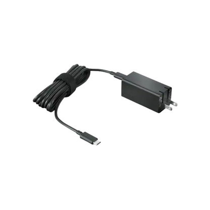 Lenovo 65W USB-C GaN Adapter – Black – PD 3.0 – Foldable Plug – Chromebook Compatible – 1.8m Cable – 5V to 20V Output