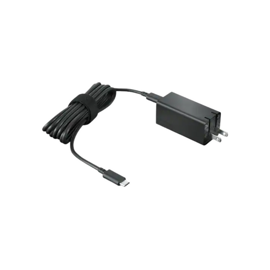 Lenovo 65W USB-C GaN Adapter – Black – PD 3.0 – Foldable Plug – Chromebook Compatible – 1.8m Cable – 5V to 20V Output