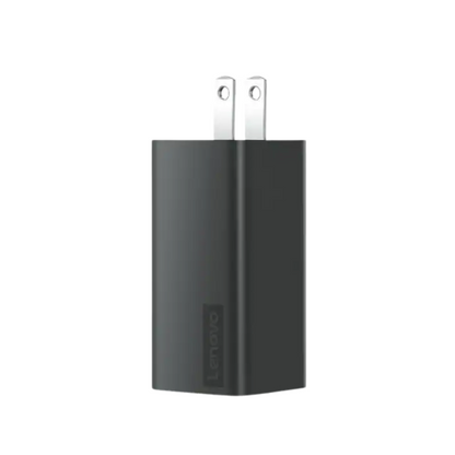 Lenovo 65W USB-C GaN Adapter – Black – PD 3.0 – Foldable Plug – Chromebook Compatible – 1.8m Cable – 5V to 20V Output