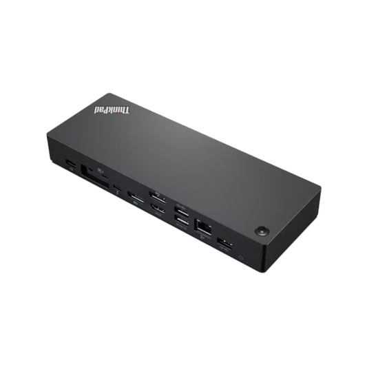 Lenovo USB-C Dual Display Travel Dock – 135W PD – Dual 4K – USB-C/A – HDMI – DP – RJ-45 – Windows