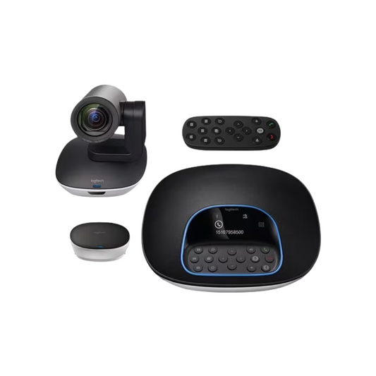Logitech GROUP Video and Audio Conferencing System - 30 fps - USB - Wall Mountable, Tabletop - Black