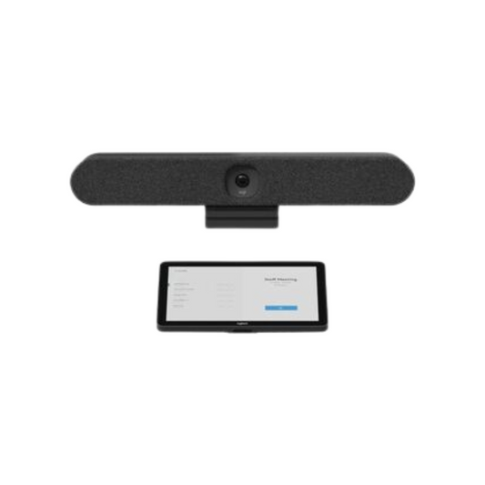 Logitech Rally Bar Huddle + Tap IP – WXGA Video Conferencing System – For Huddle Rooms - Black