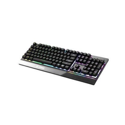 MSI VIGOR GK30 Gaming Keyboard - Cable Connectivity - USB 2.0 Interface - 104 Keys - Windows - Plunger Keyswitch - Black