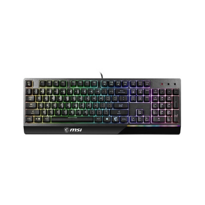 MSI VIGOR GK30 Gaming Keyboard - Cable Connectivity - USB 2.0 Interface - 104 Keys - Windows - Plunger Keyswitch - Black