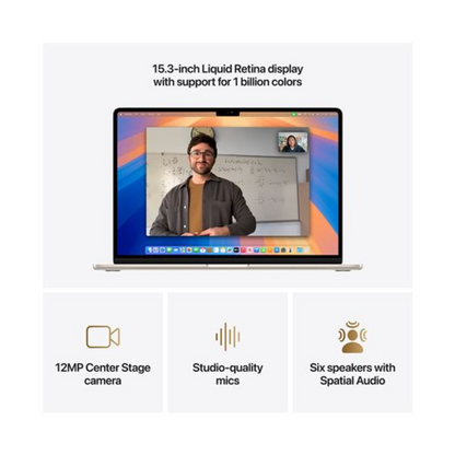 MacBook Air 15" (Early 2025) - M4 10-Core CPU