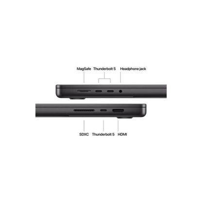 MacBook Pro 16" (Late 2024) M4 Pro 14-Core CPU - Space Black