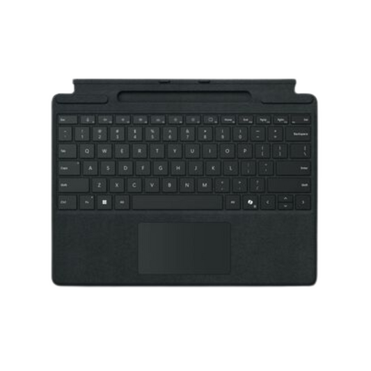 Microsoft Surface Pro Keyboard/Cover Case – Black – Glass & Alcantara – Slim Pen Storage – Compatible with Surface Pro Tablets