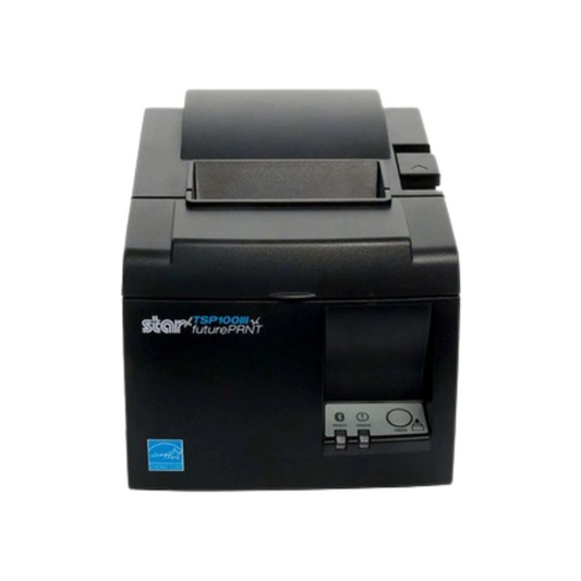 Star Micronics TSP143IIIBi2 Thermal Receipt Printer – Bluetooth, 250mm/s, Auto Cutter, iOS/Android/Windows, Gray