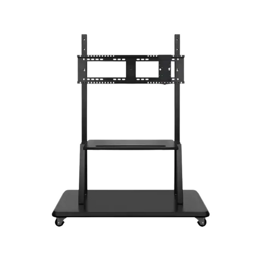 ViewSonic VB-STND-001 Mobile TV Cart for 55"–86" Displays – Supports up to 265 lbs – VESA 400x200 to 900x600 – Tray & Locking Wheels