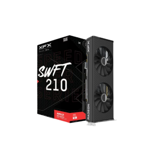 XFX AMD Radeon RX 7700 XT Speedster SWFT 210 Dual Fan 12GB GDDR6 PCIe 4.0 Graphics Card