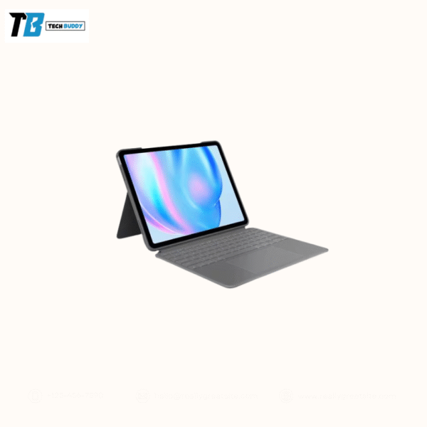 Logitech Combo Touch iPad Air 13" Keyboard Case – Detachable Backlit, Oxford Grey - Image 2